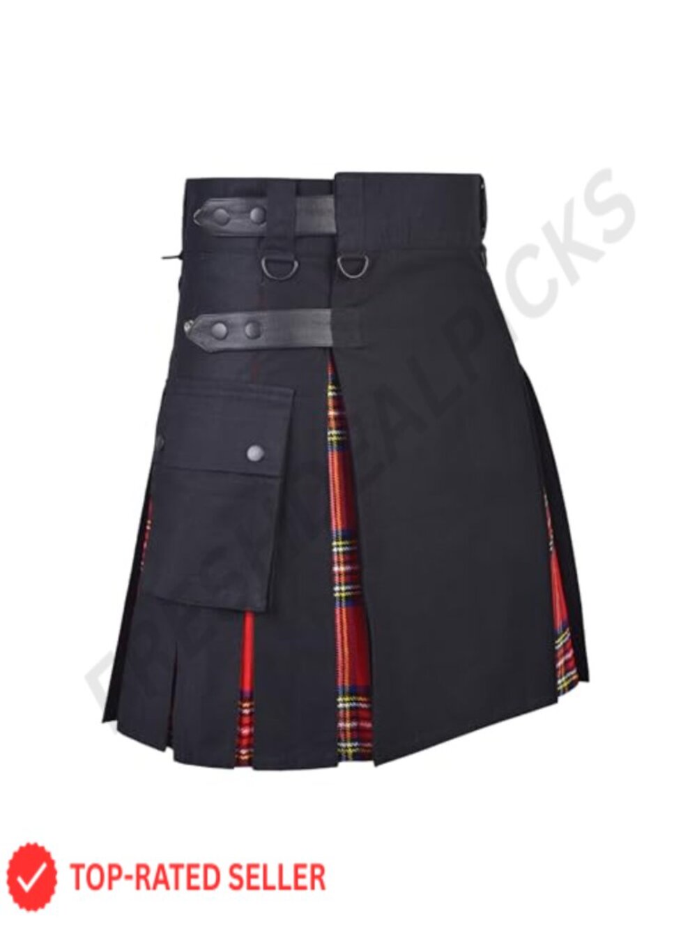 Women's Traditional Tartan Pleated Kilt Skirt Acrylic